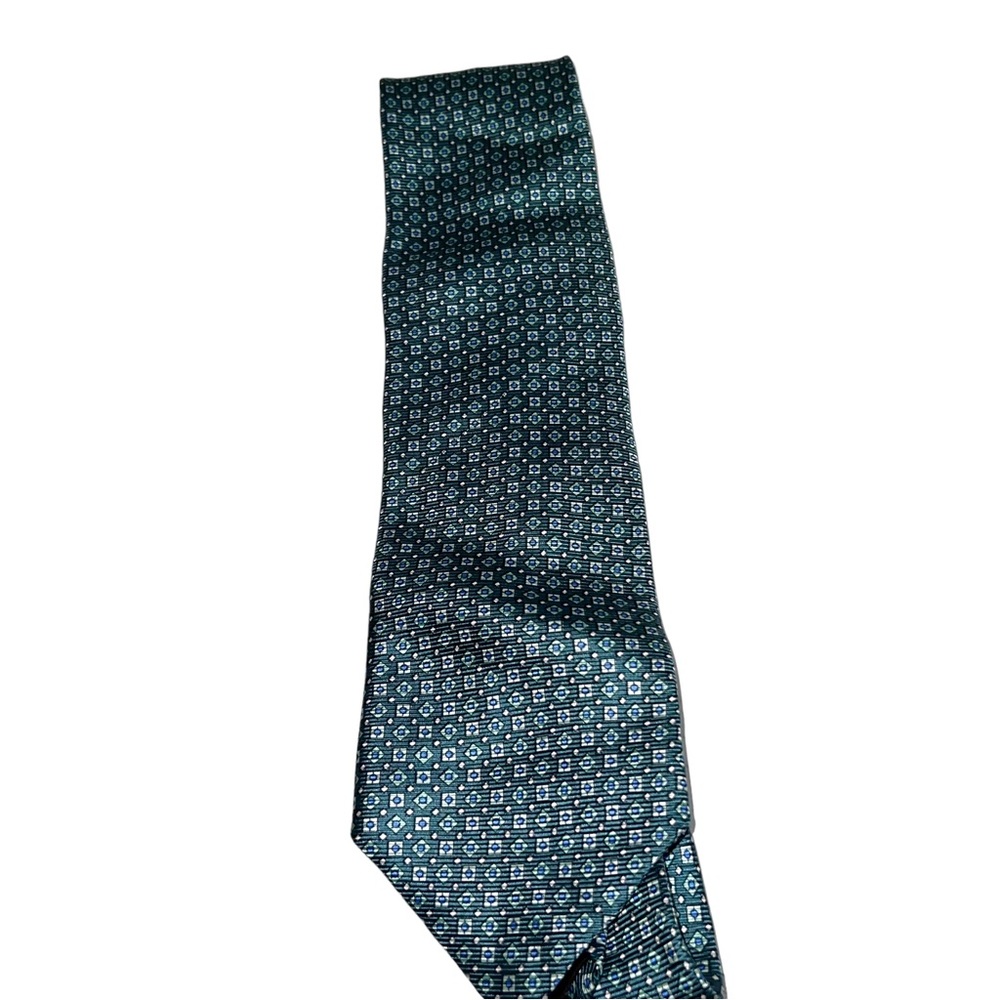 Jos. A Bank Silk Made in Italy Neck Tie Blue Print
